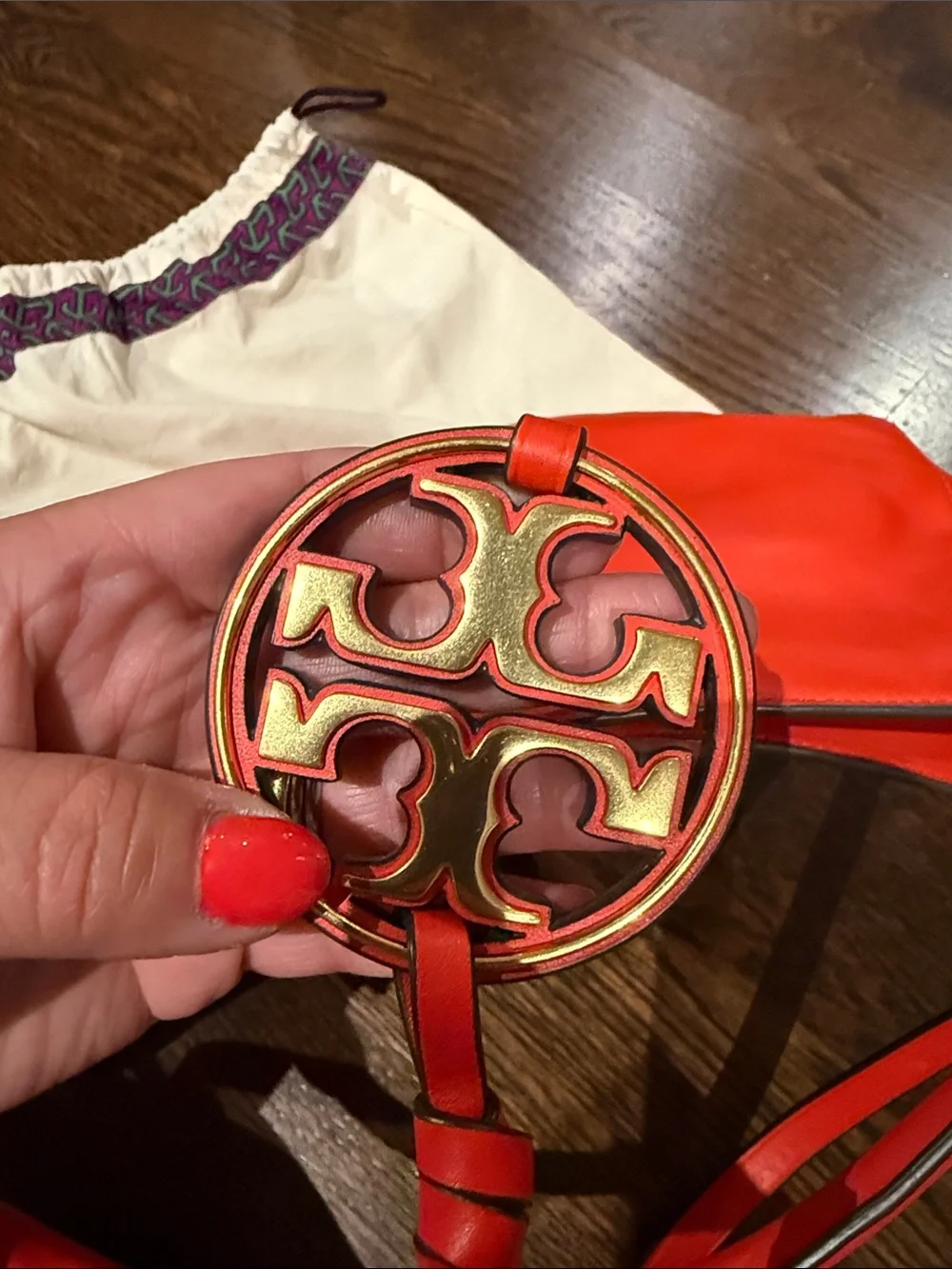 Tory Burch Miller Metal Logo Mini Hobo Bag Handbag Purse